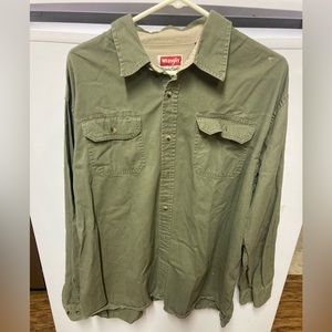 Men’s XL Wrangler Button-up Work Shirt